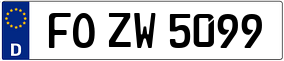 Trailer License Plate